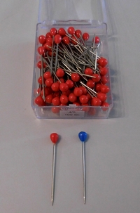 Plastic headed pins for carpet